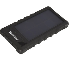 Sandberg PowerBank Outdoor Solar 16000 mAh čierna / IP67 / solárne dobíjanie / 5V 3.4A / 2x USB A
