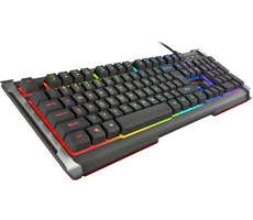 Natec Genesis Rhod 400 RGB US čierna / Herná klávesnica / podsvietená / USB