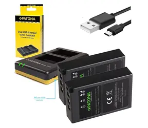 PATONA nabíjačka Foto Dual Quick Olympus BLS5 + 2x batéria 1100mAh