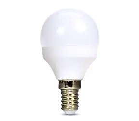 Solight WZ415 LED žiarovka E14 4W / miniglobe / 3000K / 340lm / biele prevedenie