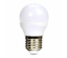 Solight WZ419 LED žiarovka E27 6W / miniglobe / 6000K / 510lm