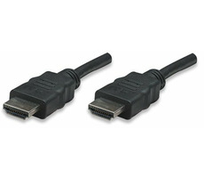 Manhattan HDMI kábel s ethernetom 15m / HDMI-HDMI / tienený / čierna
