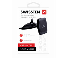 SWISSTEN S-GRIP M5-CD1 / Magnetický držiak do auta na tablet pre inštaláciu do slotu CD prehrávača