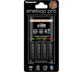 Panasonic BQ-CC55 Smart &amp; Quick Charger + Eneloop Pro AA 2500mAh 4 ks