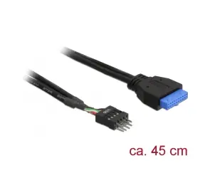 DeLock kábel USB 3.0 pin header samica na USB 2.0 pin header samec