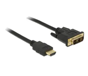 DeLock DVI kábel – DVI-D 18+1 samec > HDMI A samec / 2 m