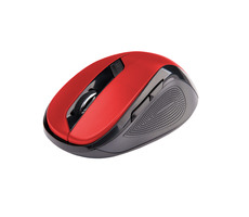 C-TECH WLM-02 čierno-červená / Bezdrôtová myš / 1600DPI / 6 tlačidiel / USB nano receiver