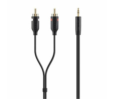 Belkin Audio kábel 1 x 3.5mm - 2 x RCA 2m/portable Y