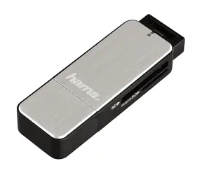Hama čítačka kariet USB 3.0 SD &amp; microSD strieborná