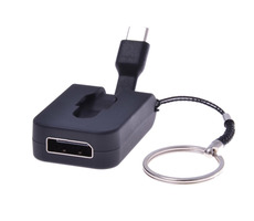 PremiumCord Adaptér / USB 3.1 Type-C male na DisplayPort female / zasúvací kábel / krúžok na kľúče