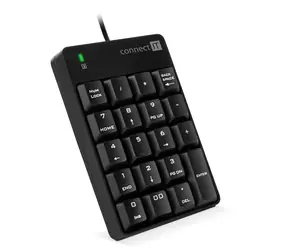 CONNECT IT NumCALC drôtová numerická klávesnica čierna