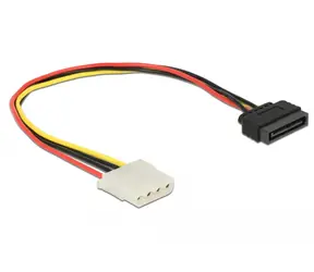 DeLock Power Cable SATA 15 pin male > 4 pin female 30 cm