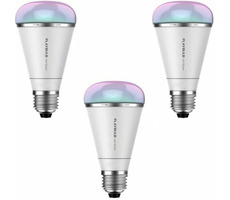 MiPow Playbulb Rainbow / múdra LED žiarovka / farebná / Bluetooth / RGB / 10 W / E27 / 3-pack