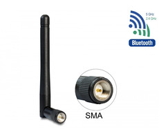Delock WLAN 802.11 ac abgn anténa SMA samec 2 dBi čierna / všesmerová s otočným kĺbom