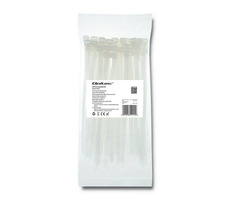 Qoltec káblová spojka biela / 7.2x200 / nylon UV / 50ks