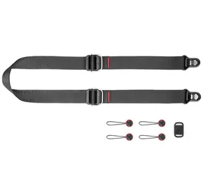 Peak Design Slide Lite Black (čierna) - rýchloupínací popruh pre fotoaparáty