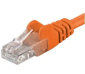 PremiumCord UTP CAT5E 0.25m oranžová / Patch kábel / RJ45-RJ45