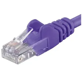 PremiumCord UTP CAT6 0.25m / Patch kábel / RJ45-RJ45 / fialová
