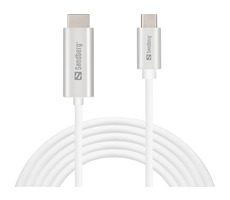 Sandberg USB-C > HDMI kábel 2m biela