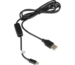 Raspberry PI USB A na Micro USB B napájací kábel s vypínačom / 1.5m