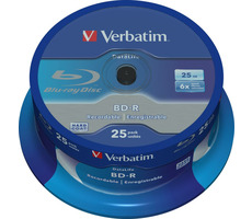 VERBATIM BD-R SL 6x 25GB 25 kusov / Blu-ray