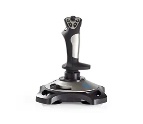 Nedis joystick Čierny / USB / 12 tlačidiel / kompatibilný so zariadeniami USB / kábel 1.5m