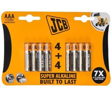 JCB SUPER alkalická batéria AAA (LR03) blister 8 ks