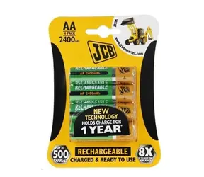 JCB RTU NiMH AA R06 2400mAh blister 4 ks