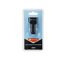 CANYON CNE-CCA07B / autonabíjačka / 3x USB / 1x QC 3.0 / 2.4A / čierna