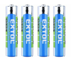 Extol 42000 Zink-chloridové batérie AAA (R03) / 1.5V / 4 ks
