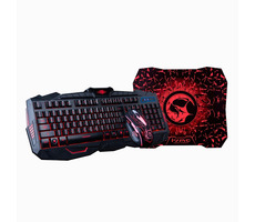 Marvo KM400 čierna - CZ / set klávesnica & podložky s myšou / USB / CZ