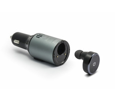 Technaxx BT-X25 Bluetooth In-Ear hands-free s nabíjačkou do auta / tlačidlové ovládanie / nabíjačka s 2x USB portom