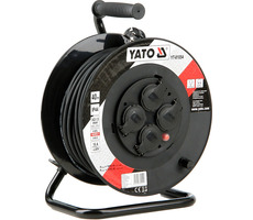 YATO YT-81054 Predlžovač bubnový / 230V / 16 A / Počet zásuviek 4 / Zásuvka typ E | F / Dĺžka 40 m / IP44
