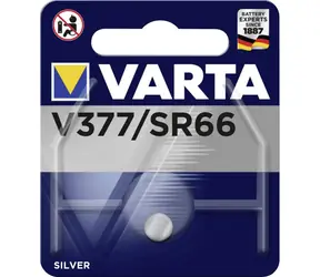 Varta V377 Gombíková batéria SR66 / 1.55V / 24 mAh / oxid striebra / 1 ks / v blistri 