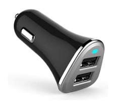 PLATINET PLCR2B čierna / autonabíjačka / 2x USB / 3.4 A / 1m microUSB kábel