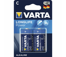Varta Longlife Batéria LR14 (C malé mono) / 1.5V / 7800 mAh / alkalická / 2 ks / v blistri