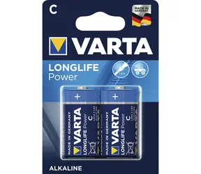 Varta Longlife Batéria LR14 (C malé mono) / 1.5V / 7800 mAh / alkalická / 2 ks / v blistri