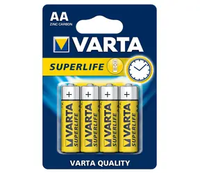 Varta Superlife Batéria AA / 1.5V / zinko-uhlíková / 4 ks / v blistri