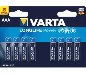 Varta Longlife Batéria AAA 8ks / 1.5V / alkalická / v blistri