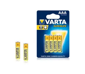 Varta Superlife Batéria AAA / 1.5V / zinko-uhlíková / 4 ks / v blistri