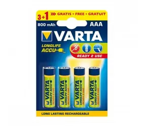 Varta Ready2Use Nabíjacia batéria AAA 4ks / 1.2V / 800 mAh / NiMH / v blistri