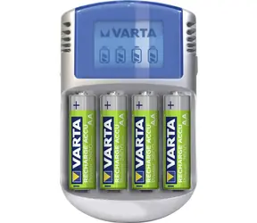 Varta Power LCD / Nabíjačka batérií + 4x AA Batéria (2700mAh|NiMH) / 100-240V | 12V DC / 4xAA | AAA