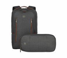 WENGER CityUpgrade 16&quot; / Batoh na notebook / Rozmery 38 x 41 x 17 cm / 15 L / polyester / 0.8 kg / šedá
