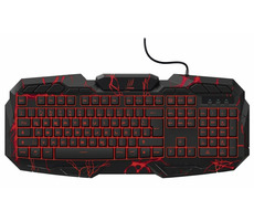 uRage Illuminated2 čierna / herná klávesnica / drôtová (USB) / CZ / podsvietená / anti-ghosting / 105 kláves
