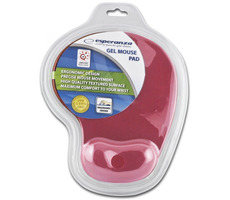 Esperanza EA137R červená / gélová podložka pod myš / 230 x 190 x 20 mm / blister