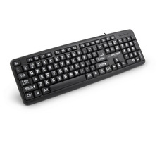 Esperanza EK129 Florida čierna / kancelárska klávesnica / USB / US layout / 104 kláves / veľké písmená / 1.5 m