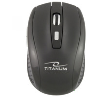 Titanum TM105K SNAPPER čierna / Bezdrôtová myš / 1600DPI / 2.4 GHz / 6 tlačidiel