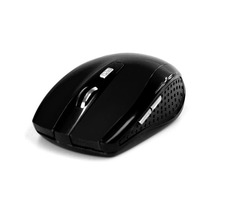 Media-Tech RATON PRE čierna / bezdrôtová optická myš / 1200 CPI / 2.4GHz / 5 hr. + koliesko / 2x AAA