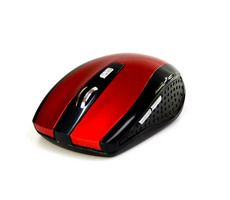 Media-Tech RATON PRE červená/bezdrôtová optická myš/1200 CPI/2.4GHz/5 hr. + koliesko / 2x AAA