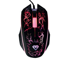 Media-Tech COBRA PRE X-LIGHT čierna / herná optická myš / 1200 DPI / USB / 3 hr. + koliesko / podsvietenie / 1.4 m